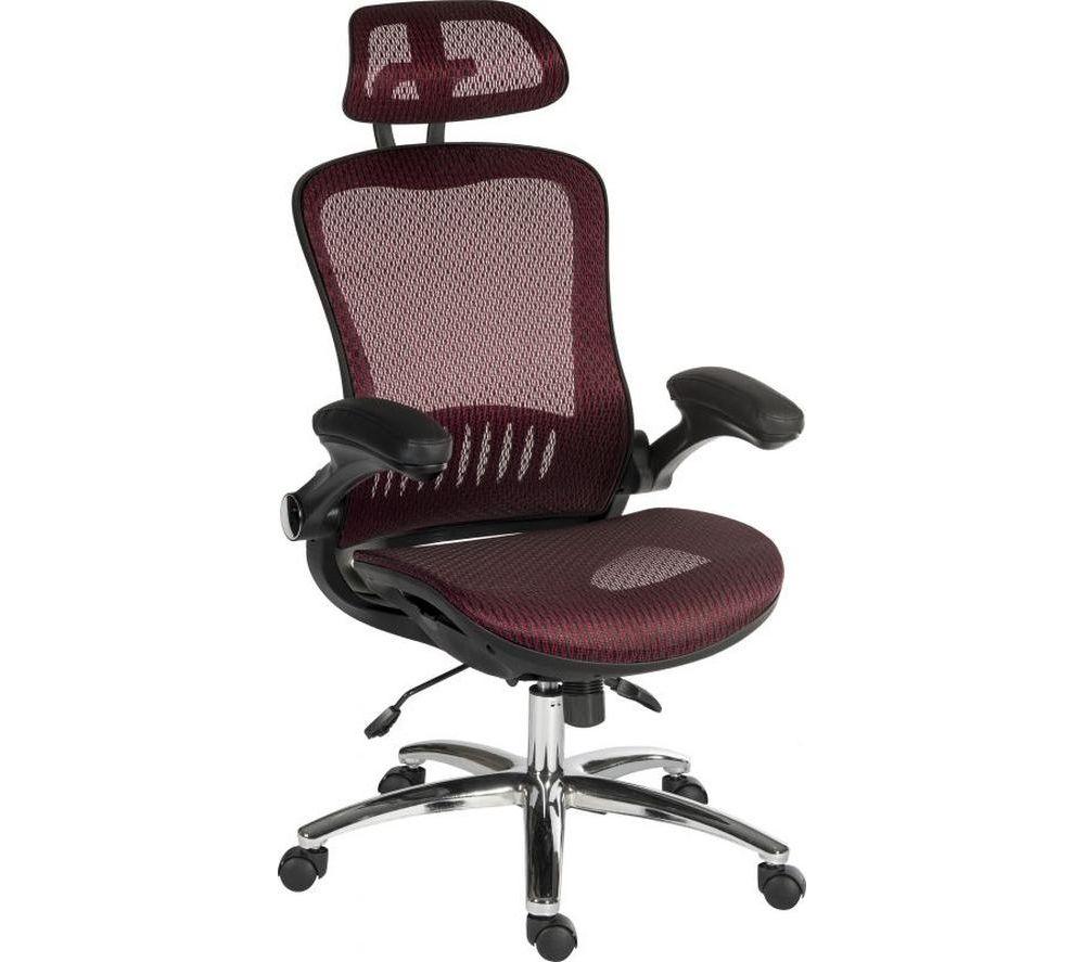 TEKNIK Harmony Executive Mesh Chair - Red image number 2 of 3