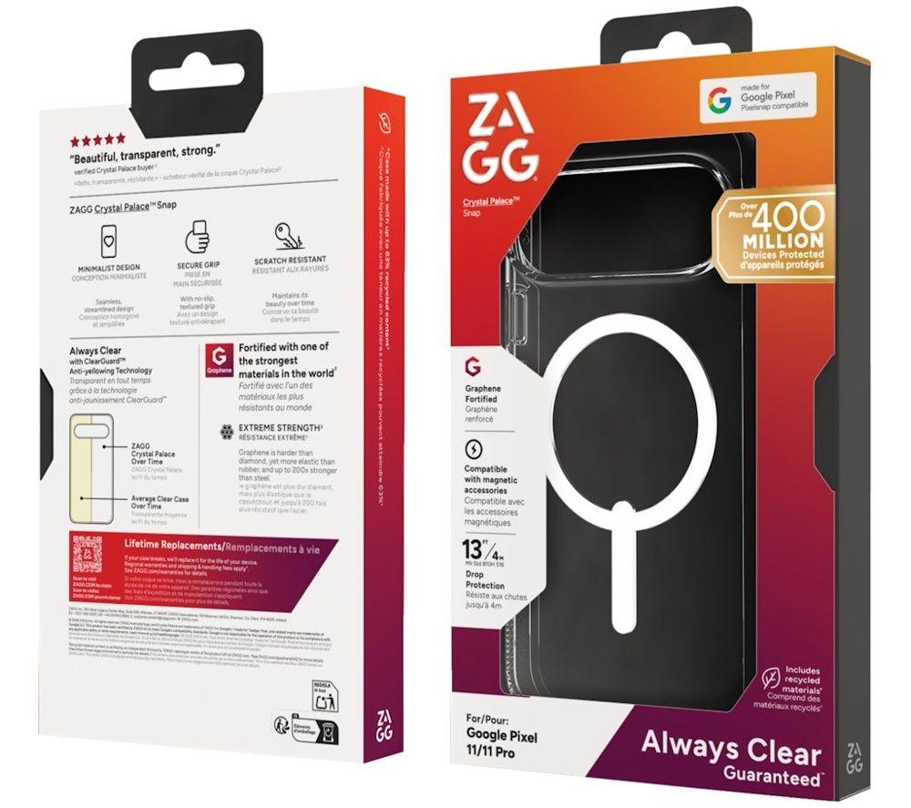 ZAGG Crystal Palace Snap Pixel 11 Pro XL Case - Clear image number 3 of 3