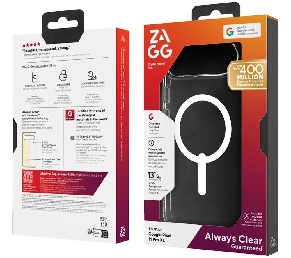 ZAGG Crystal Palace Snap Pixel 11 Pro Case - Clear image number 3 of 3