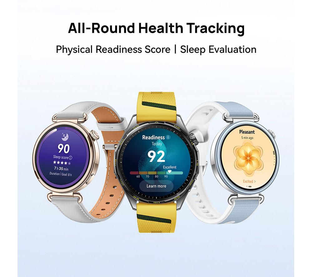 HUAWEI Watch GT 7 - Gold with Grey Composite Leather Strap, 41 mm image number 10 of 12