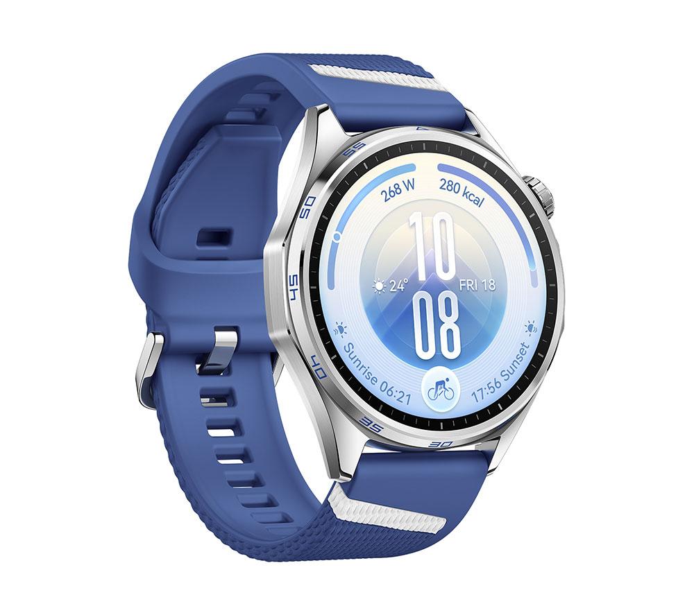 HUAWEI Watch GT 7 - Silver with Blue Fluoroelastomer Strap, 46 mm image number 3 of 12