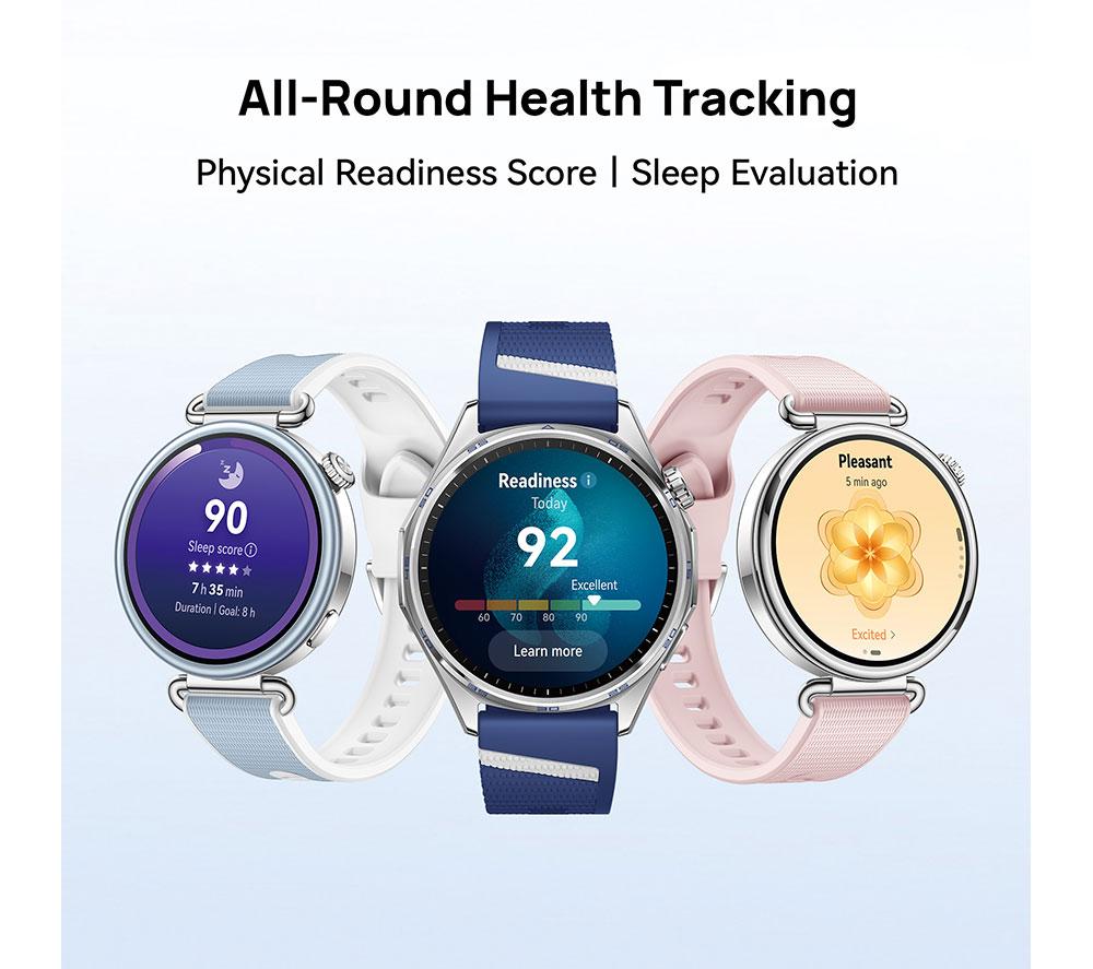 HUAWEI Watch GT 7 - Silver with Blue Fluoroelastomer Strap, 46 mm image number 10 of 12