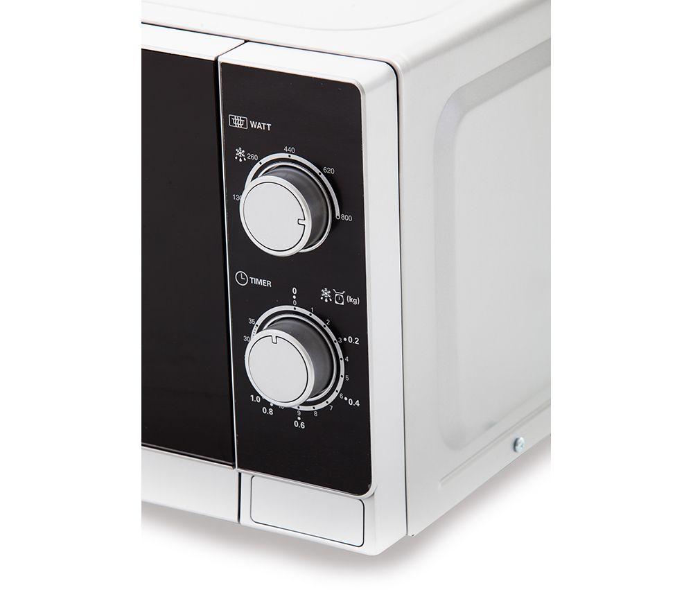 SHARP R200INW-UK Compact Solo Microwave - Silver image number 8 of 10