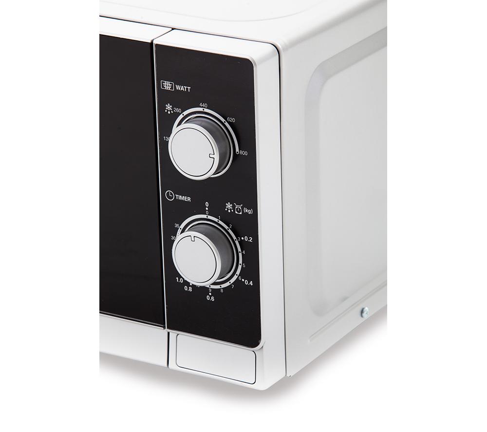 SHARP R200INW-UK Compact Solo Microwave - Silver image number 9 of 10