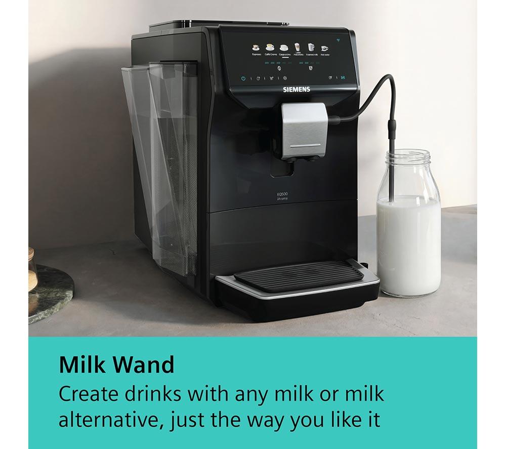 SIEMENS (SIE) TP551G07 EQ500 iAroma Smart Bean to Cup Coffee Machine - Piano Black image number 4 of 11
