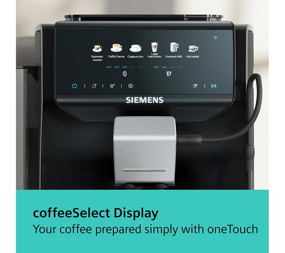 SIEMENS (SIE) TP551G07 EQ500 iAroma Smart Bean to Cup Coffee Machine - Piano Black image number 8 of 11