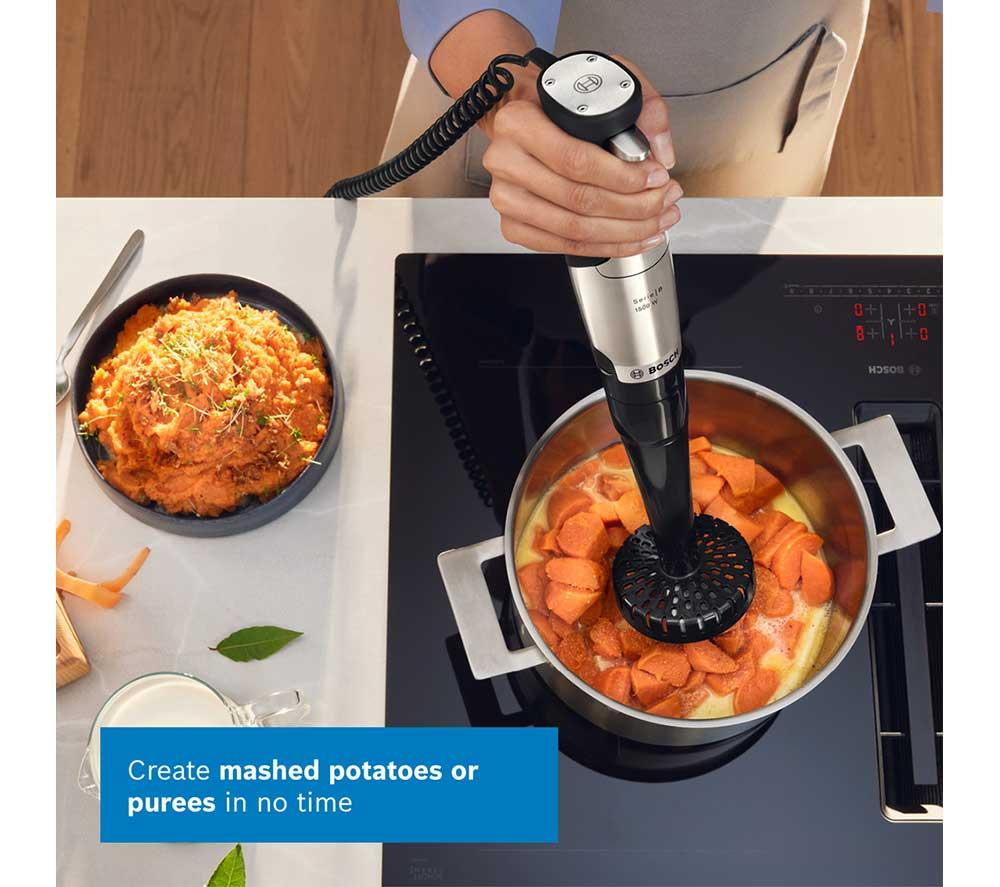 BOSCH (BOS) Series 8 3-in-1 Ergomaster MSM8M936GB Hand Blender - Silver image number 8 of 14
