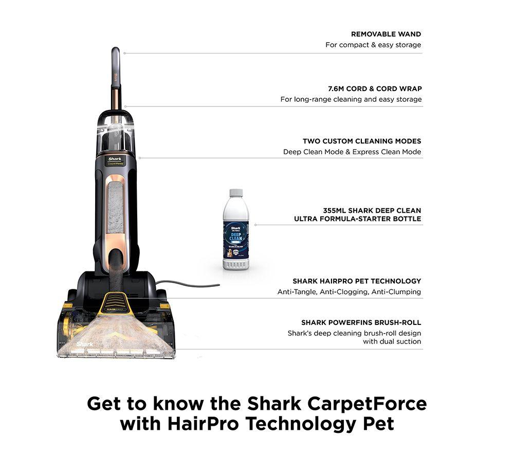 SHARK CarpetForce HairPro EX550UKT Upright Carpet Cleaner - Copper image number 2 of 12