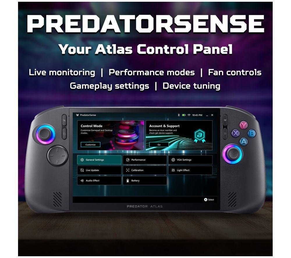 ACER Predator Atlas 8 TMR Handheld Gaming Console - Intel&reg; Arc&trade; G3, 512 GB image number 14 of 18
