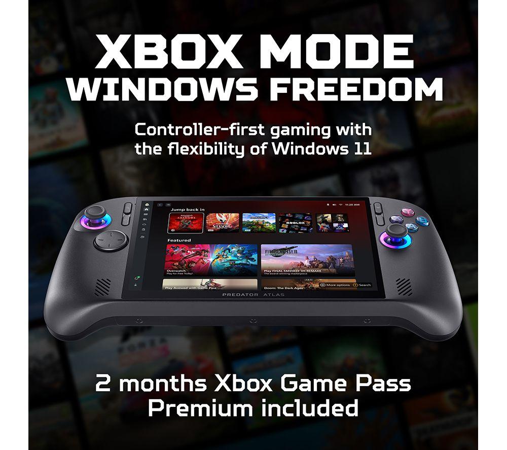 ACER Predator Atlas 8 TMR Handheld Gaming Console - Intel&reg; Arc&trade; G3, 512 GB image number 11 of 17