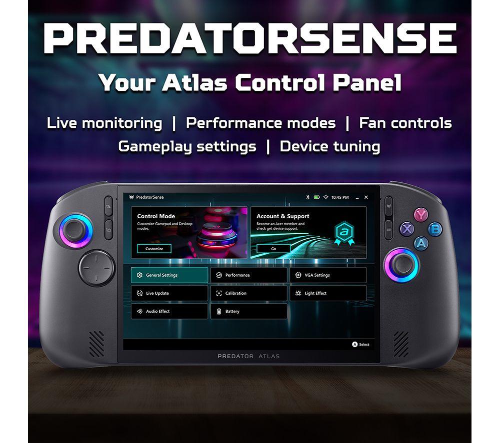 ACER Predator Atlas 8 TMR Handheld Gaming Console - Intel&reg; Arc&trade; G3, 512 GB image number 13 of 17