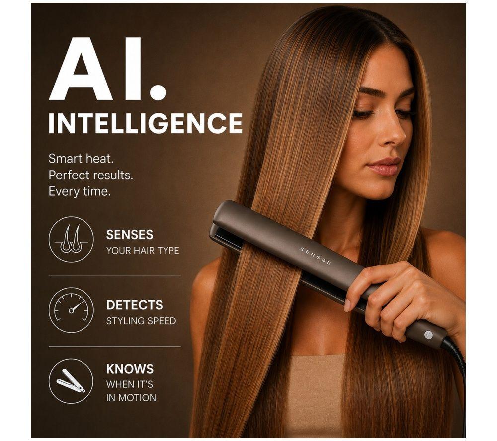 SENSSE SNSEAIS01 A.I Hair Straightener - Chocolate Brown image number 5 of 8