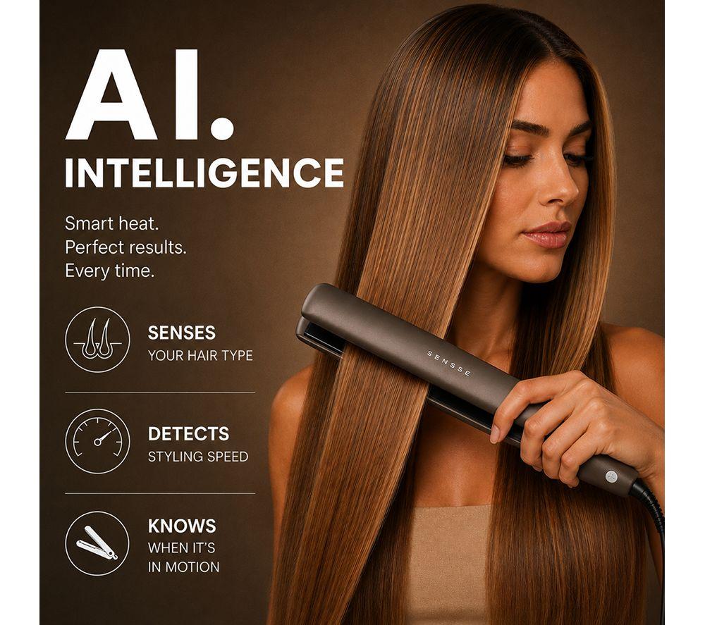 SENSSE SNSEAIS01 A.I Hair Straightener - Chocolate Brown image number 7 of 8