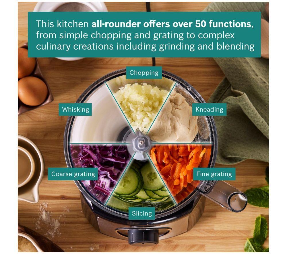 BOSCH MultiTalent 3 MCM3PM38SG Food Processor & Blender with Grinder - Black image number 3 of 9