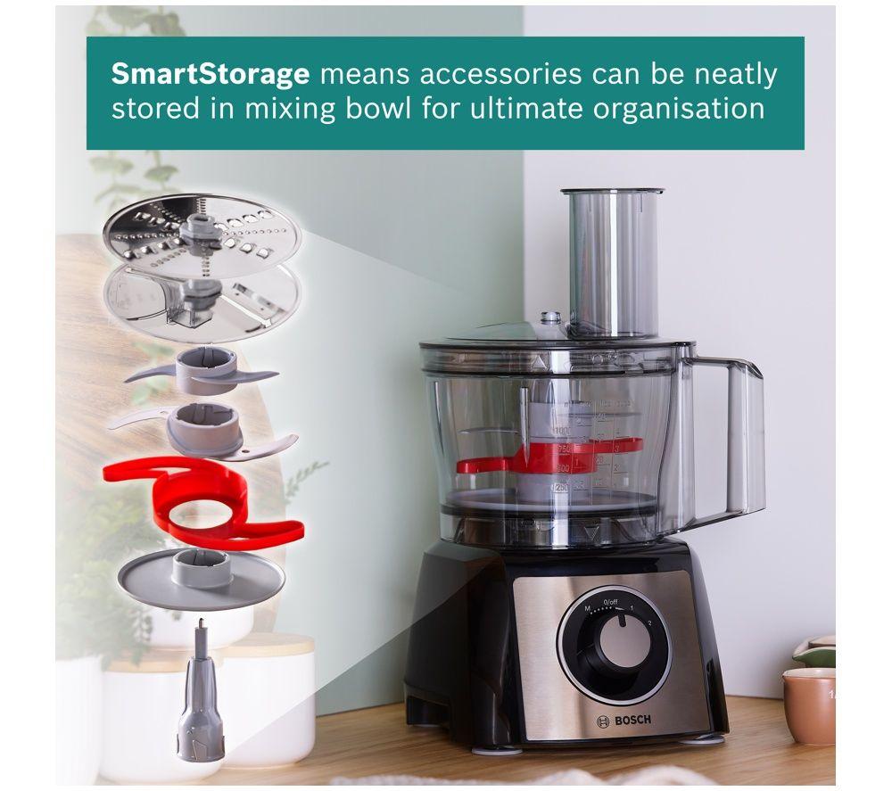 BOSCH MultiTalent 3 MCM3PM38SG Food Processor & Blender with Grinder - Black image number 6 of 9