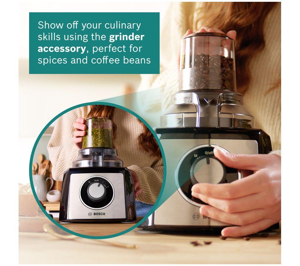 BOSCH MultiTalent 3 MCM3PM38SG Food Processor & Blender with Grinder - Black image number 7 of 9