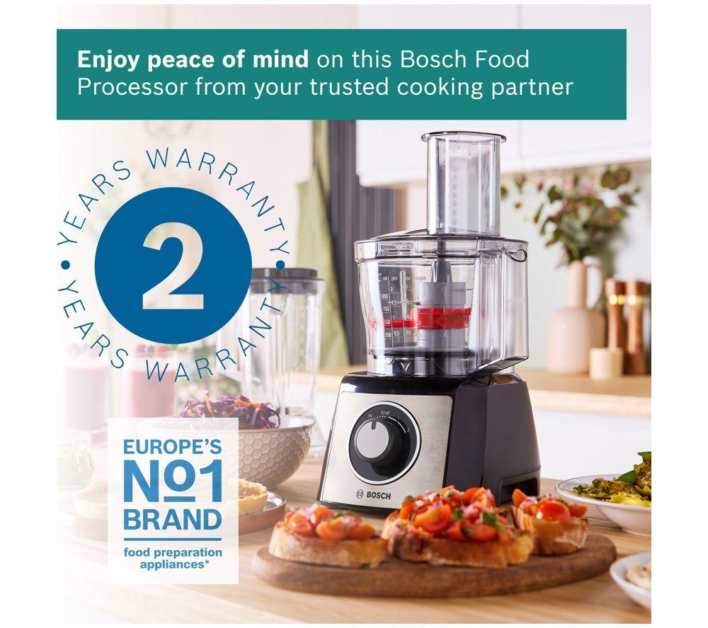 BOSCH MultiTalent 3 MCM3PM38SG Food Processor & Blender with Grinder - Black image number 9 of 9