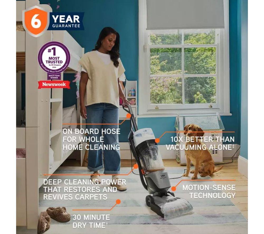 VAX MAXClean Pet CDCW-MCCP Upright Carpet Cleaner - Black & Grey image number 7 of 7