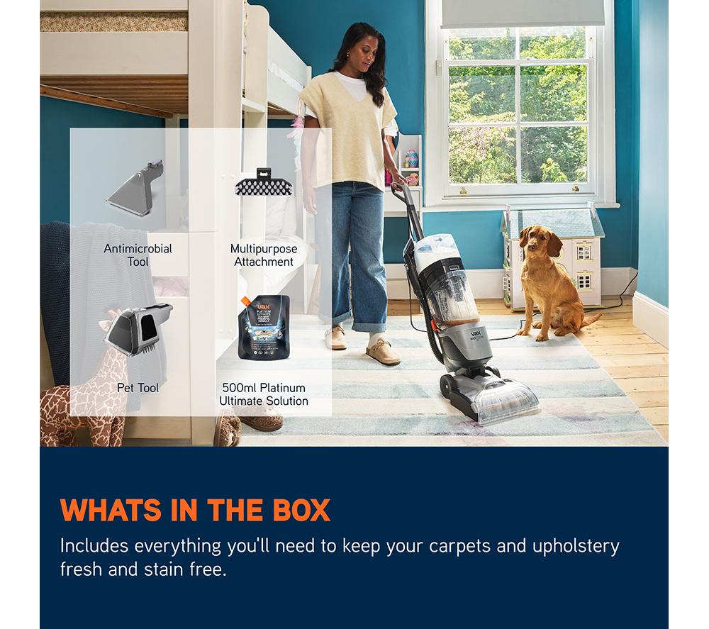 VAX MAXClean Pet CDCW-MCCP Upright Carpet Cleaner - Black & Grey image number 8 of 8