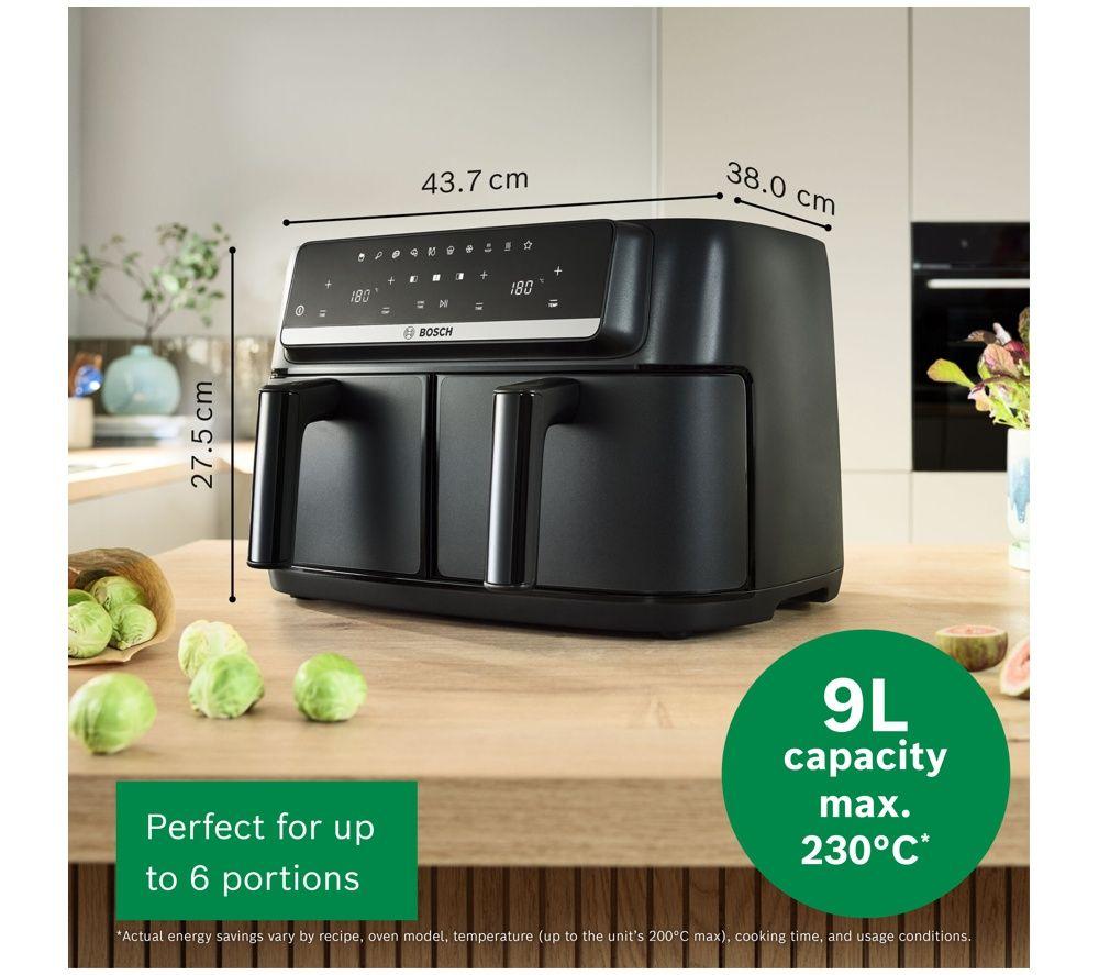 BOSCH Series 4 MAFD440B1G Double-Stack Drawer Air Fryer - Black image number 5 of 7