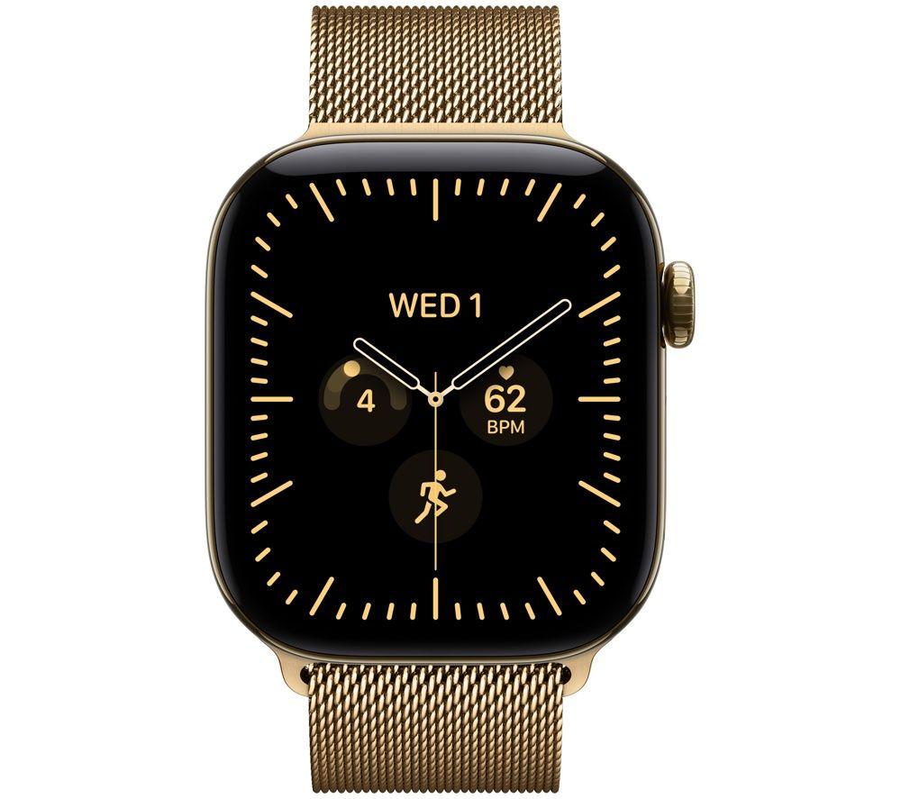 APPLE Watch Series 12 Cellular - 42 mm Radiant Gold Titanium Case with Radiant Gold Milanese Band image number 2 of 10