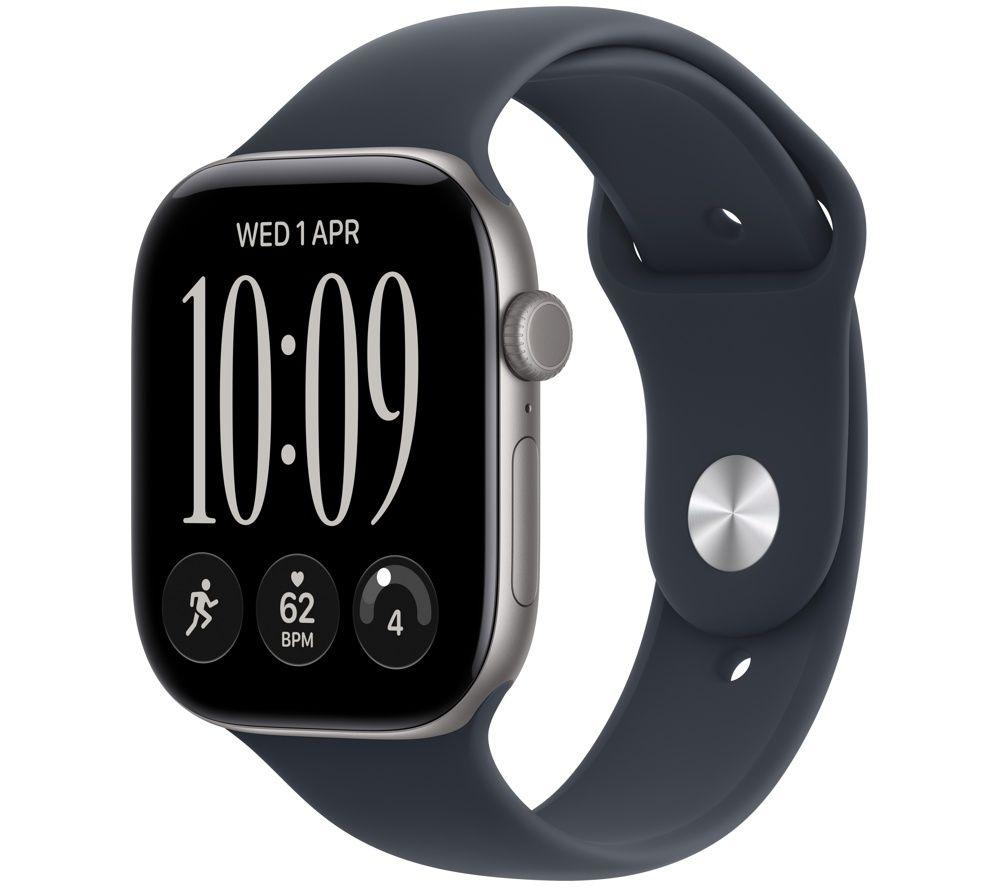 Apple Grey/Blue Watch Series 12 Gps + Cellular 46Mm Space Aluminium Case With Navy Sport Band - M/L - Image 4
