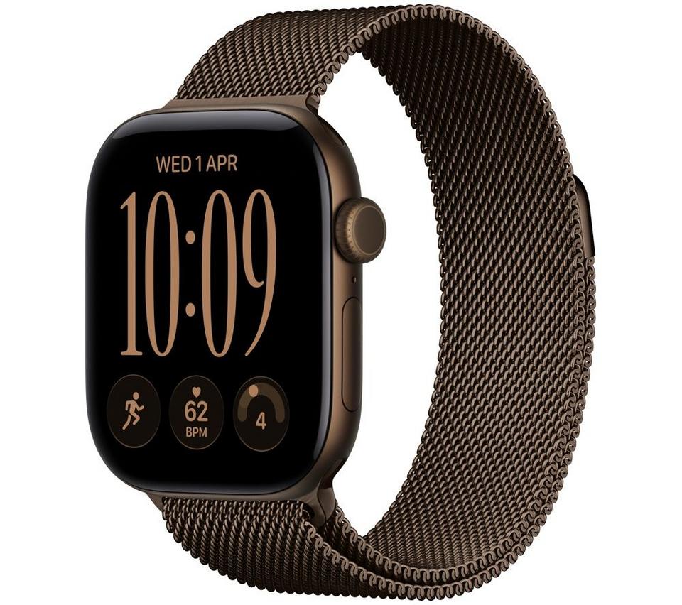 APPLE Watch Series 12 - 42 mm Dark Bronze Aluminum Case with Dark Bronze Milanese Loop