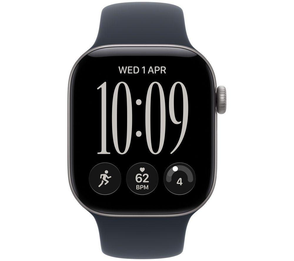 APPLE Watch Series 12 - 42 mm&nbsp;Space Grey Aluminium Case with Navy Blue Sport Band, M/L image number 2 of 10