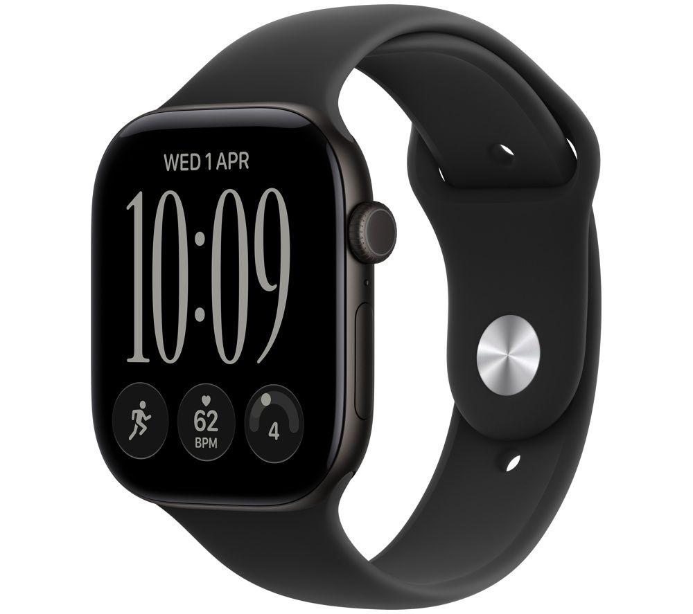 APPLE Watch Series 12 GPS 46mm Black Aluminum Case with Black Sport Band - S/M