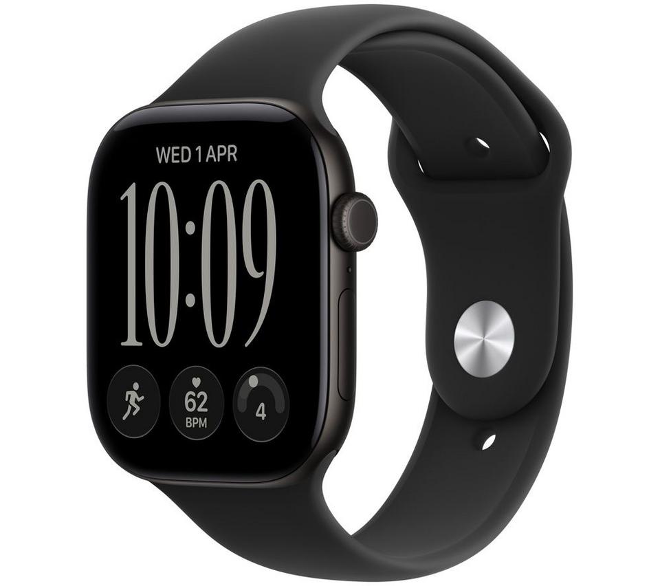 APPLE Watch Series 12 - 46 mm Black Aluminium Case with Black Sport Band, S/M