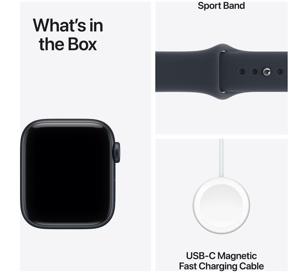 APPLE Watch SE 3 Cellular - 40 mm Midnight Aluminium Case with Navy Blue Sport Band - S/M image number 8 of 10