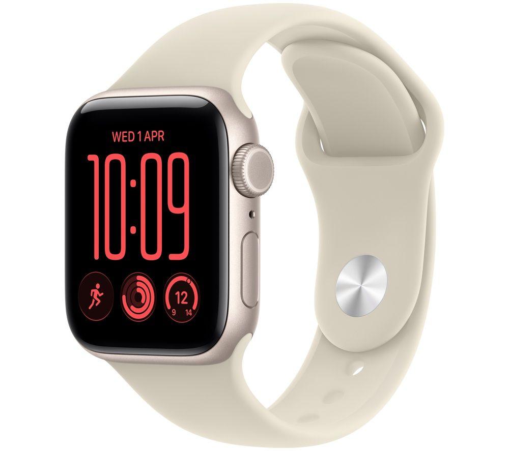 APPLE Watch SE 3 GPS  Cellular 40mm Starlight Aluminum Case with Sand Sport Band - S/M