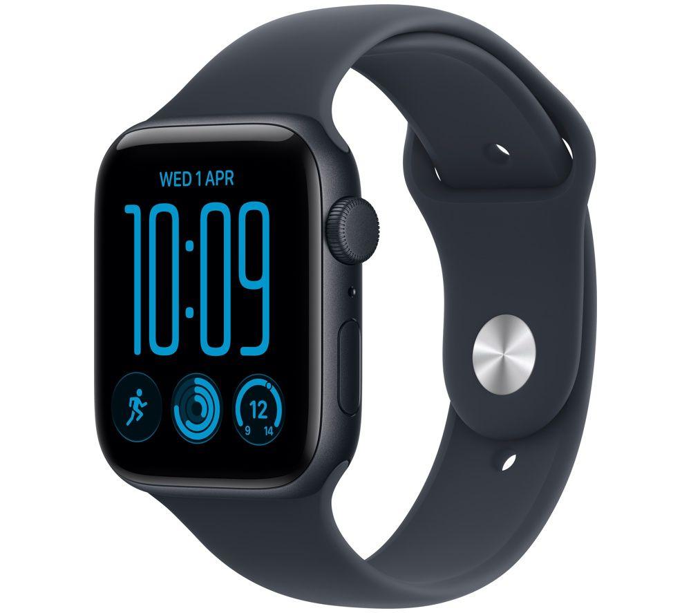 APPLE Watch SE 3 GPS 44mm Midnight Aluminum Case with Navy Blue Sport Band - M/L
