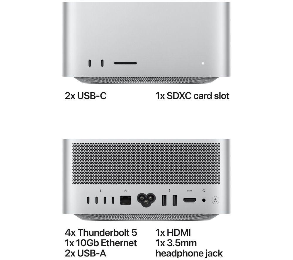 APPLE Mac Studio (2026) - M5 Max, 512 GB SSD, RAM 36 GB, Silver image number 4 of 9