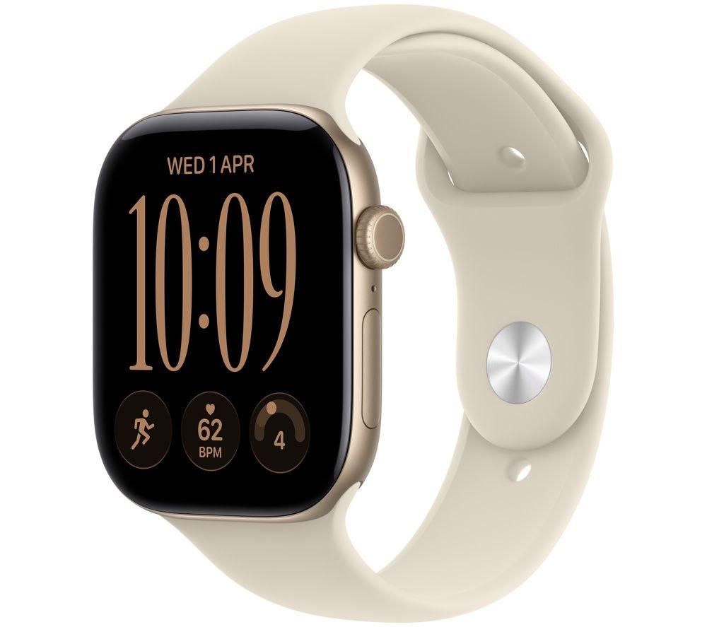 Apple Watch Series 12 GPS 46mm Smartwatch Light Gold Aluminium Case | Sand Sport Band - S/M. Health + Fitness + Sleep Tracking, Heart Rate, Safety - Image 7