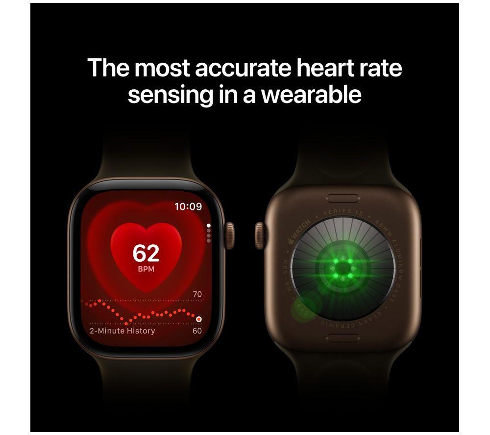 APPLE Watch Series 12 - 46 mm&nbsp;Space Grey Aluminium Case with Navy Blue Sport Band, M/L image number 3 of 10
