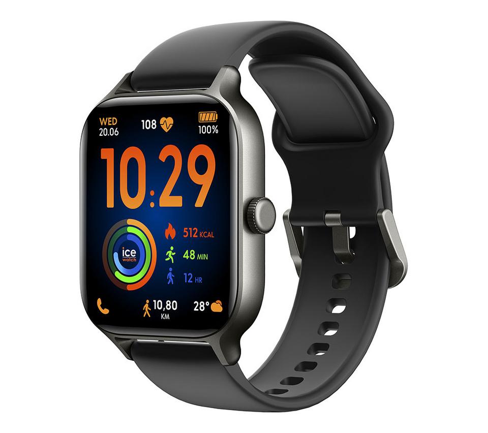 ICE WATCH Fit RT 3.0 Smart Watch - Black, Silicone Strap, 40 mm