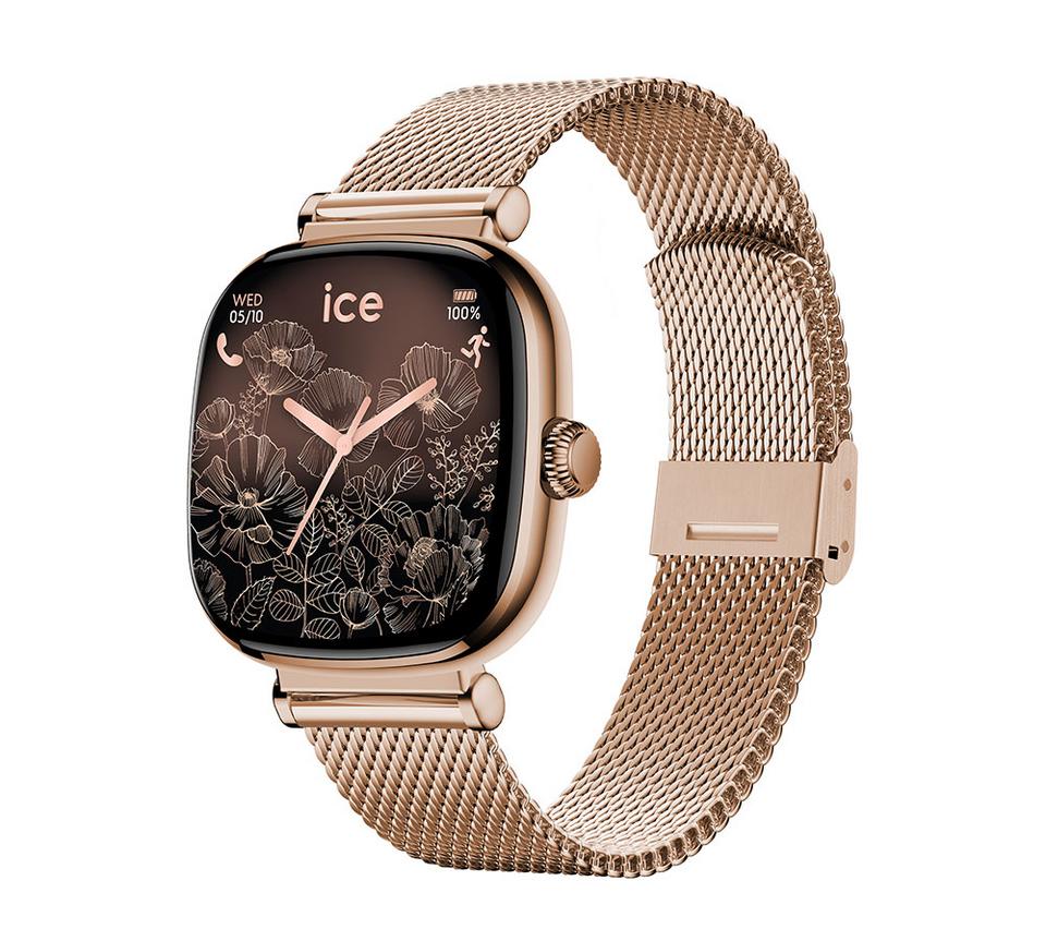 ICE WATCH Smart SQ 2.0 Smart Watch - Rose Gold, Metal Strap, 18 mm