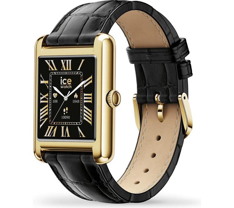 ICE WATCH TKS 2.0 Smart Watch - Gold, Leather Strap, 32 mm