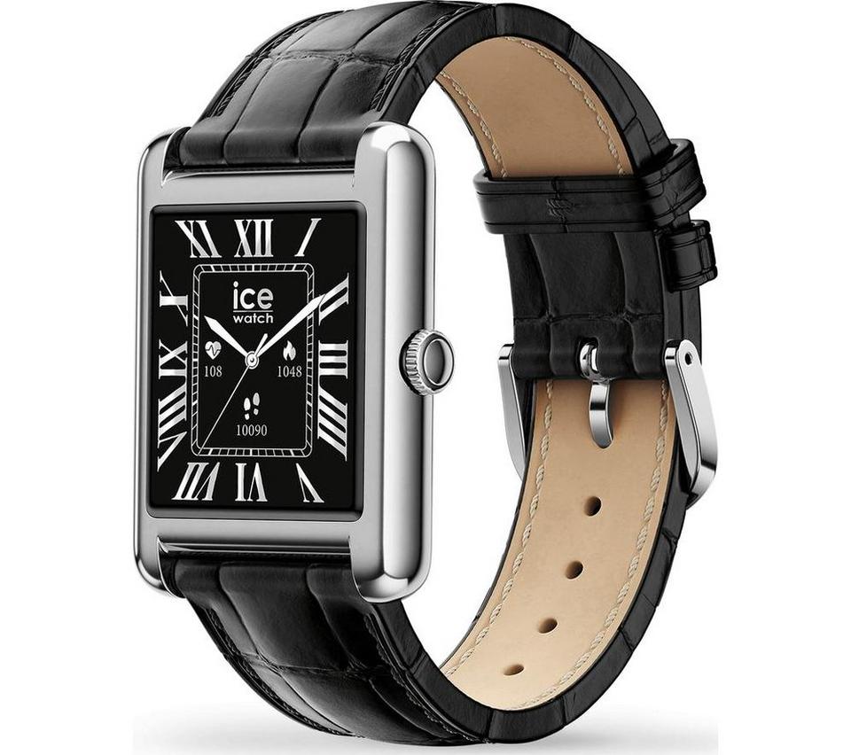 ICE WATCH TKS 2.0 Smart Watch - Silver, Leather Strap, 32 mm