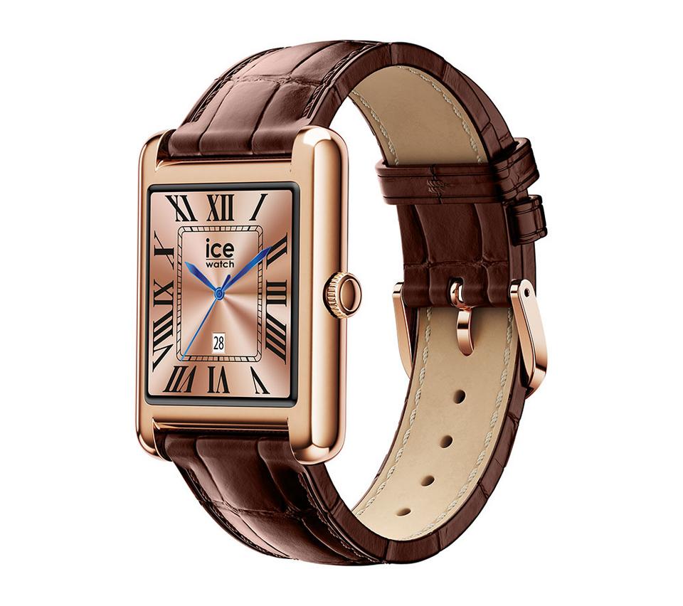 ICE WATCH TKS 2.0 Smart Watch - Rose Gold, Leather Strap, 32 mm