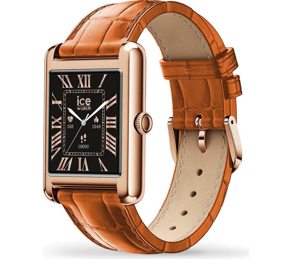 ICE WATCH TKS 2.0 Smart Watch - Rose Gold, Leather Strap, 32 mm