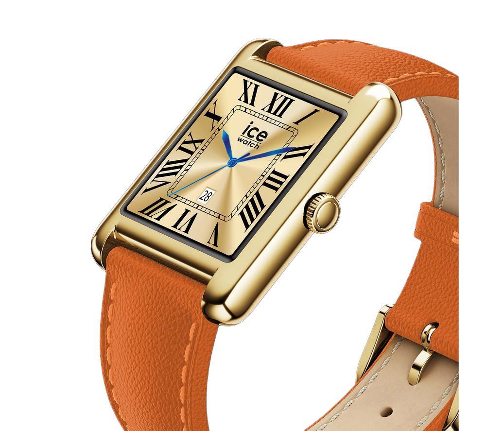 ICE WATCH TKS 2.0 Smart Watch - Gold, Leather Strap, 32 mm image number 2 of 5