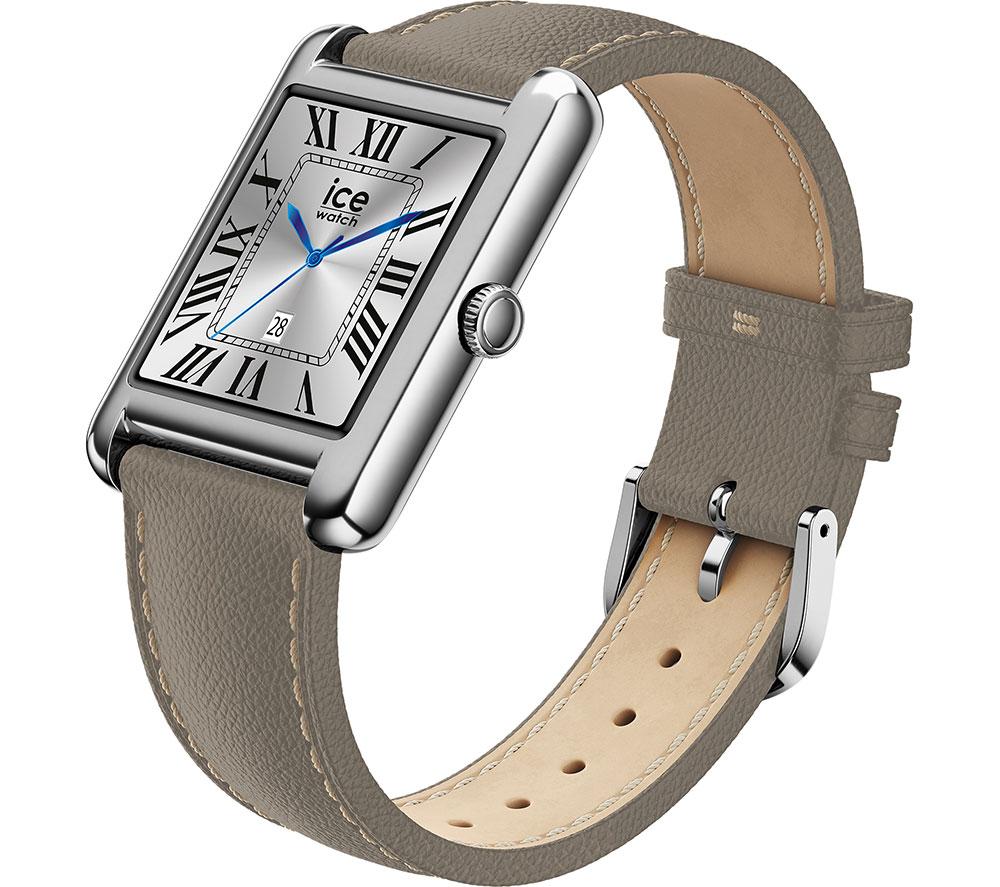 ICE WATCH TKS 2.0 Smart Watch - Silver, Leather Strap, 32 mm image number 3 of 4