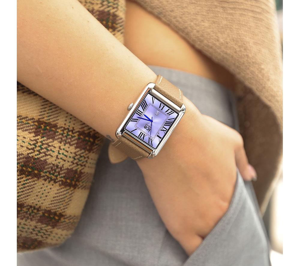 ICE WATCH TKS 2.0 Smart Watch - Silver, Taupe Leather Strap, 32 mm image number 3 of 7