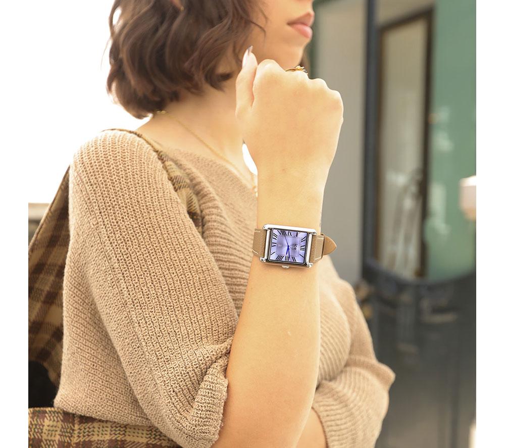 ICE WATCH TKS 2.0 Smart Watch - Silver, Taupe Leather Strap, 32 mm image number 5 of 7
