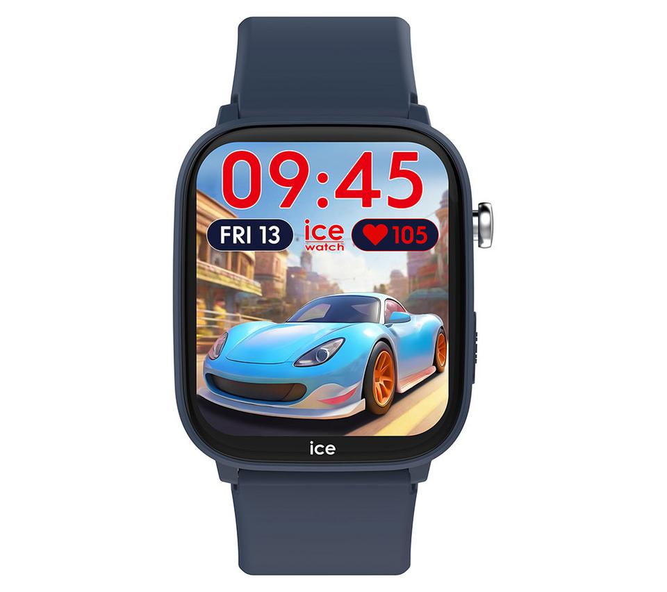 ICE WATCH Junior Find Hub Smart Watch – Blue, Silicone Strap, 36mm