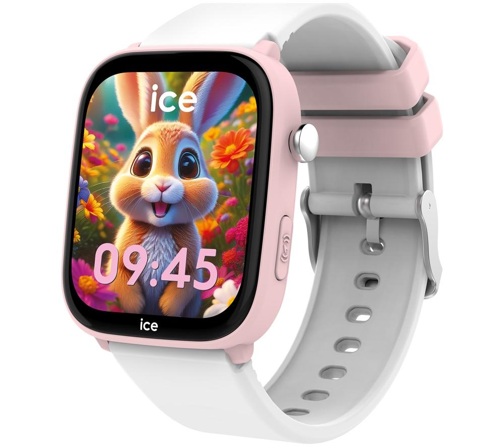 ICE WATCH Junior Find Hub Smart Watch &ndash; Pink & White, Silicone Strap, 36mm image number 2 of 8