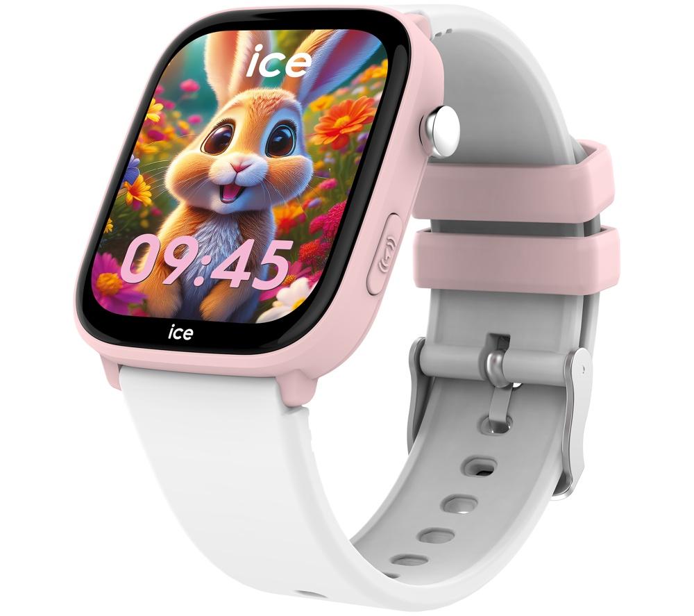 ICE WATCH Junior Find Hub Smart Watch &ndash; Pink & White, Silicone Strap, 36mm image number 3 of 8