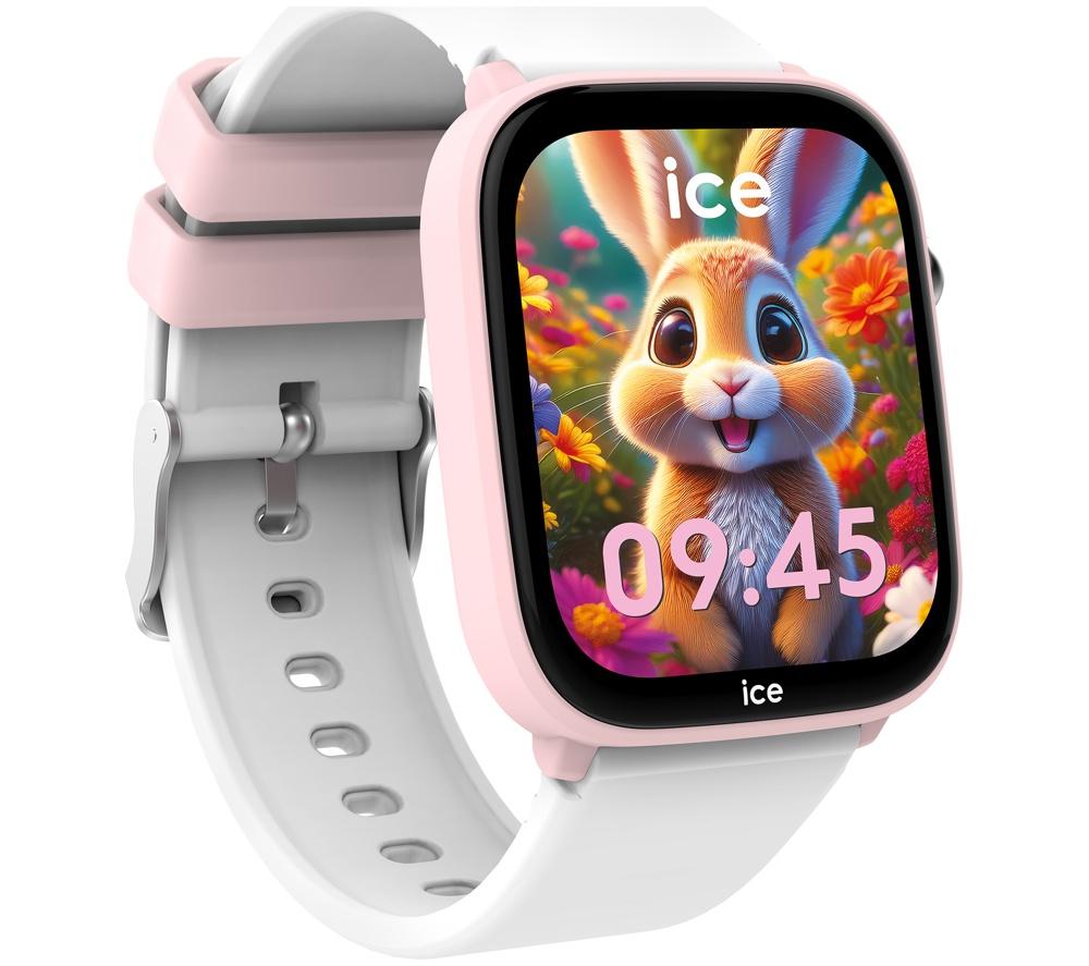 ICE WATCH Junior Find Hub Smart Watch &ndash; Pink & White, Silicone Strap, 36mm image number 5 of 8